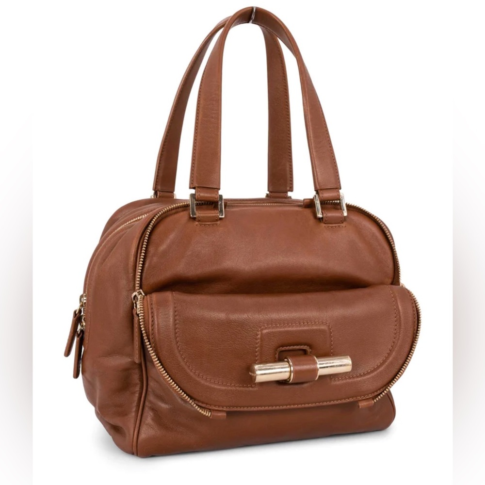 Guaranteed Authentic Jimmy Choo Justine brown bag
